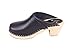 Lotta From Stockholm Swedish Clogs : High Heeled Clog in Black Leather