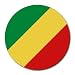 Congo Flag Round Mouse Pad