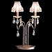 Lumax Lighting 0223TA-16AC 2L Ant. Copper Egyptian Empire Color Crystals Table Lamp