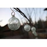 Aurora Glow Solar Glass String Lights -Clear Luminescence