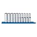 GearWrench 80704 10 Piece 1/2-Inch Drive 6 Point Deep Metric Socket Set