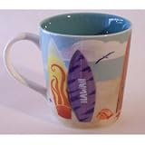 2010 Starbucks Hawaii Surf Board Beach Collector Coffee Mug