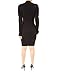 PattyBoutik Women's Deep V Neck Long Sleeve Sweater Dress