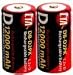 Electronics : CTA DIGITAL 2-D Size 12000 mAh NiMH Rechargeable Battery
