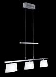 Halogen Pendelleuchte Shine Pendant, 3-flammig, Matt/Chrom – Fischer 14483