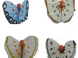 Accent Design Floral and Garden Accents Butterfly 1 Small 4 pc Assorted Colors