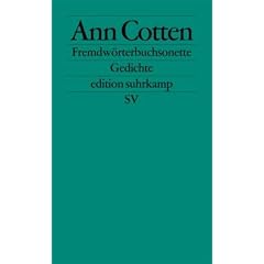 Fremdw�rterbuchsonette: Gedichte (edition suhrkamp)