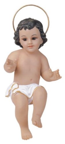 9 Inch Baby Jesus With Glass Eyes Holy Religious Figurine Decoration