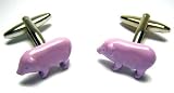Pink Pig Cufflinks