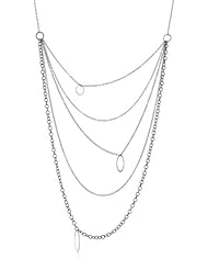 Melissa Joy Manning "Mixed Metal" Multi Chain Necklace