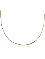 Gold Over Silver Omega Chain Necklace