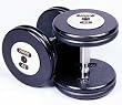 Troy Black Pro Style Dumbbells w/Chrome Caps 5 - 50lb Set