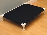 Outdoor Dog Pet Bed Cot - Black Large 36 x 26 L