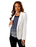 A Pea in the Pod Collection: Liquid by Nell Couture 1 Button Closure Twill Maternity Jacket