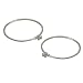 Valentines Day Gifts Ankle Bracelet Pair in Silver 10.25 inches (sanklt092)