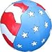 4th of July Red-White-Blue Beach Ball 16 in (1 Dozen)
