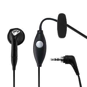 New 2.5mm Mono Handsfree Headset W/ On/Off Button And Mic For Samsung Phones Lightweight Portable