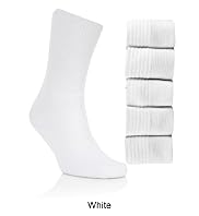 5 Pairs of Cool & Fresh Cotton Rich Sports Socks with Silver Technology