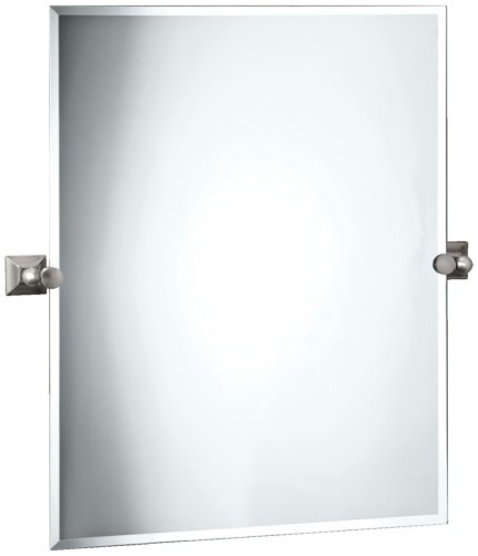 Gatco 4289S Meridian Rectangle Wall Mirror, Satin Nickel