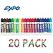 Expo Dry Erase Markers, Chisel Tip, Mixed Colors, Multi Pack, Low Oder Ink (Marker For Expo Dry Erase Board)