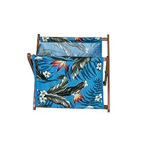 <b>Magazine Baskets - Bird of Paradise Print (Blue)#51225</b>