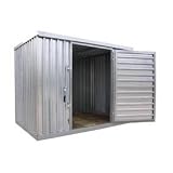 Galvanized Steel Outdoor Storage Shed 9'2"W X 6'1"D X 7'1"H