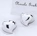 Kitchen & Housewares : Beverly Clark 67VC Silver Heart Place Card Holder - Pack of 10