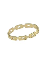 Childrens Jewelry - 10K Yellow Gold Chain Link Cut-out Ring (Size 3)