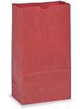 IMAGE OF # 6 Red Paper Lunch Bags