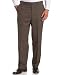 Louis Raphael Men's 100% Washable Wool Solid Pant,Bark,36x34