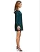 ROMWE Women's Round Neck Long Sleeve Casual Shift Work Wear Dress