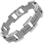 Titanium Bracelet with combination of matte and shiny polish.Width: 17mm Length: 8.5