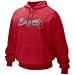 Nike Atlanta Braves Red Tackle Twill Hoody Sweatshirt