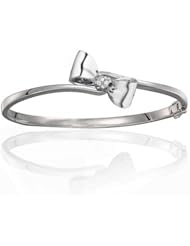 0.25ct Vs Diamond Accented Bangle 14k Gold
