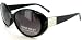 Women's Nine West Black Sunglasses Dark Oval Lenses Women's Nine West Black Sunglasses Dark Oval Lenses