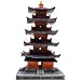 Toshogu 5 Story Pagoda of Japan - Large - 7 12 in. x 7 12 in. x 13 in.