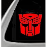 TRANSFORMERS AUTOBOT - Car, Truck, Notebook, Vinyl Decal Sticker #1036 | Vinyl Color: Red