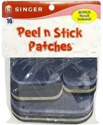 Bulk Buy: Singer Sewing (3-Pack) Peel N Stick Patches Assorted Sizes 18/Pkg Assorted Denim & Twill 00135