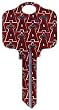 Los Angeles Angels Kwikset KW1 House Key