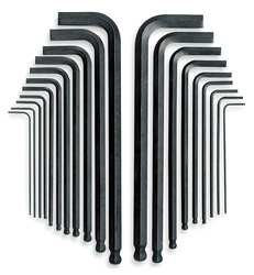 Westward 4YR71 Ball End Hex Key Set