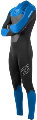 Billabong Foil 3/2mm CHEST ZIP Wetsuit in BLACK/Ocean Blue N43M07 Sizes- - Large Short