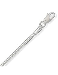 Sterling Silver 24 Inch Snake Chain Necklace - 2.4mm Wide