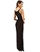 PattyBoutik Women's Crewneck Halter Side Slit Maxi Dress