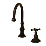 American Bath Factory F2-3420-OC-F9-3410-SX-OC F2-3420 Goose Neck Faucet, Old World Copper