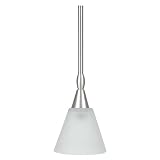 Sunset Lighting F3450-53 Pendant with Faux Alabaster Shades, Satin Nickel Finish [並行輸入品]