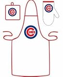 Chicago Cubs Tailgate Apron, Mitt, Pot Holder Set