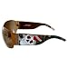 Ed Hardy Love Kills Slowly Wraparound Sunglasses: Cocoa/Grey