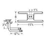 Music City Metals 10502-75812 Stainless Steel Burner Replacement for Gas Grill Models Charmglow 21575 and Thermos 7976