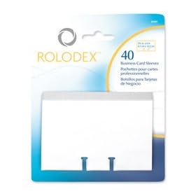 Brand New. Rolodex Business Card Sleeves 67x102mm Clear Ref 67691 [Pack 40]