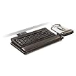 3M Easy Adjust Sit/Stand Keyboard Tray with Adjustable Platform, 23 Inch Track, Antimicrobial Gel Wrist Rests (AKT180LE)